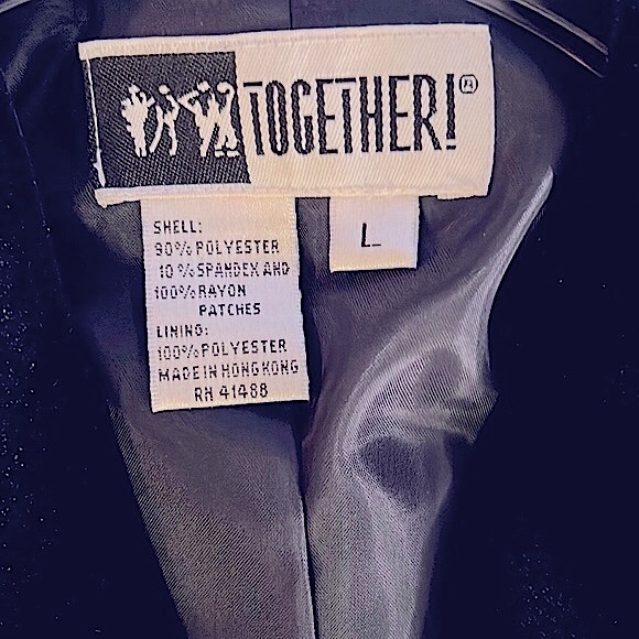 Navy Blue Blazer & Slacks Women’s Size Large Together Brand - Picture 3 of 6